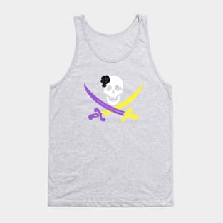 Non-Binary Pride Jolly Roger! Tank Top